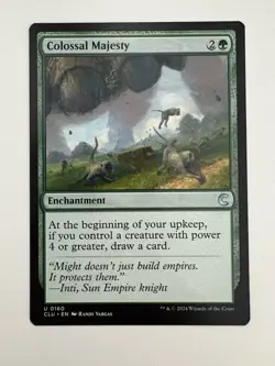 Colossal Majesty MTG Magic the Gathering Card NM Near Mint CLU - Image 1