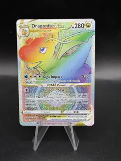 Dragonite VSTAR 081/078 Rainbow Secret Rare Card Set Pokemon GO NM EK3 - Image 1