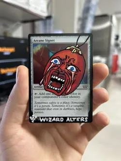 Altered/Hand Painted Arcane Signet MTG Card - Berserk Manga Anime - Secret Lair - Image 1