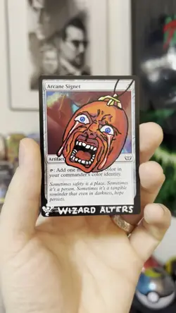 Altered/Hand Painted Arcane Signet MTG Card - Berserk Manga Anime - Secret Lair - Image 2