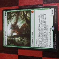 Mtg Primeval Titan NM/M Iconic Masters Magic Card Giant Creature Mythic Rare - Image 2