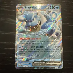 3 card Set Venusaur EX, Charizard EX, Blastoise EX. English S&V 151. Near Mint - Image 5