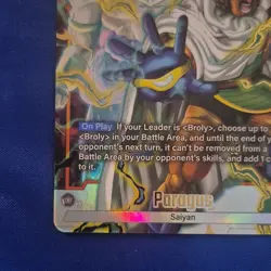 Bandai Dragon Ball Super Card Game Paragus FB08-084 SR Foil Saiyan Single Card - Image 5