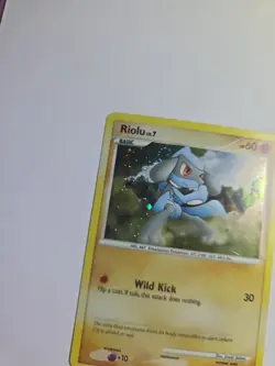 Pokemon TCG Riolu Holo Card 8/17 Lightly Played Condition - Image 4