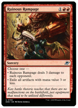 Ruinous Rampage - 0158 - Edge of Eternities - MTG - NM Ships Now - Image 1