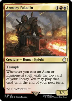 Armory Paladin [Universes Beyond: Fallout] MTG - Image 1