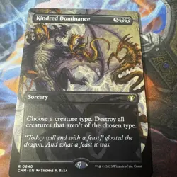 Kindred Dominance (Borderless) #640 (NM) Commander Masters MTG - Image 1