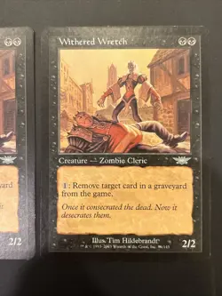 2x Withered Wretch Legions Magic Mtg LP - Image 3