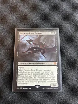 Burning-Rune Demon Kaldheim Regular - Image 1