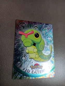 Topps Chrome Caterpie #10 Holo Foil Rare Pokemon TV 2000 - Image 1