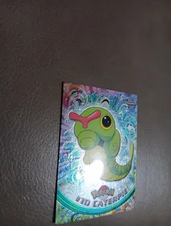 Topps Chrome Caterpie #10 Holo Foil Rare Pokemon TV 2000 - Image 3