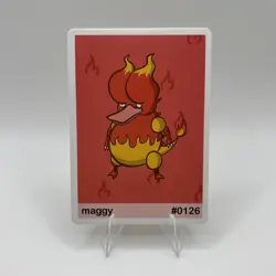 Maggy (Magmar) #0126- Gen 1 Pookiemoot Fan Art - Pokemon - Image 1