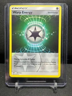Warp Energy 70/73 Reverse Holo Pokemon 2017 Shining Legends LP - Image 1