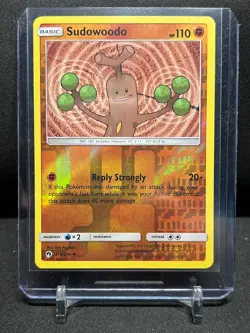 Sudowoodo 110/214 Reverse Holo Pokemon 2018 Lost Thunder - LP - Image 1
