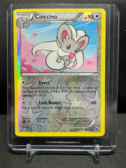Cinccino 88/124 Reverse Holo Pokemon 2016 Fates Collide LP - Image 1