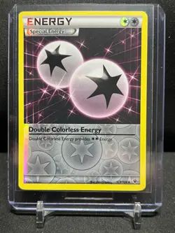 Double Colorless Energy 114/124 Reverse Holo Pokemon 2016 Fates Collide LP - Image 1