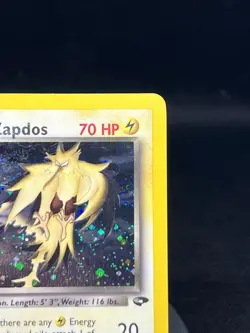 Pokemon TCG Rocket’s Zapdos 15/132 Gym Challange Holo Rare MP - Image 3