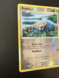 BAGON 53/100 COMMON STORMFRONT POKEMON REVERSE HOLO NM 2008 - Image 2