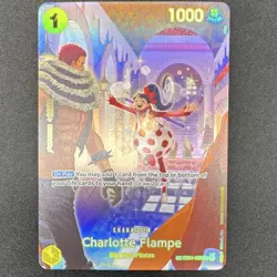 One Piece Charlotte Flampe Special Rare EB01 Holo EB01-056 1000 HP - Image 1