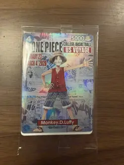 Monkey.D.Luffy One Piece College Basketball US Voyage NEW - Image 1