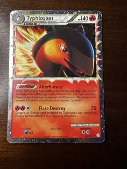 Typhlosion Holo Rare 110/123, 2010 Heartgold & Soulsilver Pokemon TCG Card - Image 1