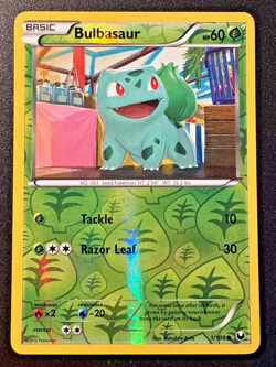 Bulbasaur 1/108 BW Dark Explorers Pokemon Card Reverse Holo Foil Rare Near Mint - Image 1