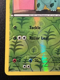 Bulbasaur 1/108 BW Dark Explorers Pokemon Card Reverse Holo Foil Rare Near Mint - Image 5