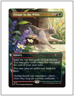 1x Escape to the Wilds, Secret Lair Drop 1916 (Cats) Magic the Gathering, MTG NM - Image 1