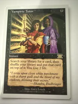 Vampiric Tutor Classic MTG Core Set 6th Edition Regular - Image 1