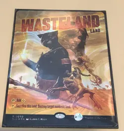 Wasteland HALO FOIL #0050, Secret Lair Countdown: An Encyclopedia of Magic, MTG - Image 1
