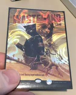 Wasteland HALO FOIL #0050, Secret Lair Countdown: An Encyclopedia of Magic, MTG - Image 2