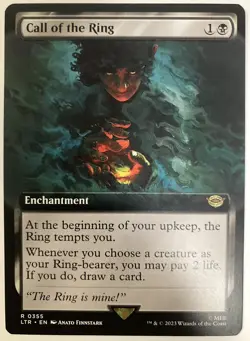 Call of the Ring NM Extended Art MTG Lord of the Rings 355 Unplayed Magic - Image 1