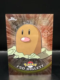 Pokemon Card - 2000 Topps Chrome Series 1 Diglett #50 Holo Foil B - Image 2
