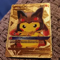 Pokemon Pikachu Mega Lucario TAG COSPLAY Full Art Foil HP 625 - Image 1