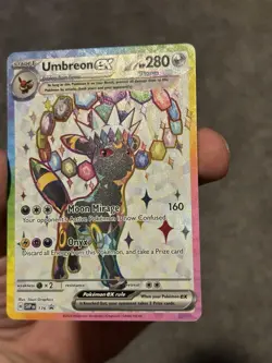 Pokemon Prismatic Evolutions Umbreon ex 176 SVP176 Figure Collection Promo NM - Image 5