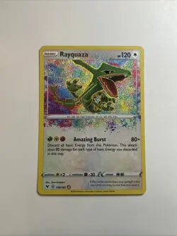 Pokemon TCG Rayquaza 138/185 Swsh04: Vivid Voltage Holo - Image 1