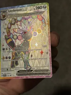 Pokemon Prismatic Evolutions Umbreon ex 176 SVP176 Figure Collection Promo NM - Image 4