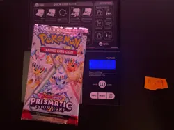 GOD PACKU 21.99g VERY HEAVY Prismatic Evolutions Pokemon Sealed Booster Pack New - Image 1