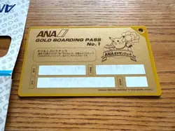 Pokemon Jet Pikachu Mew Mewtwo Original Gold Boarding Pass ANA Promo Japanese - Image 5