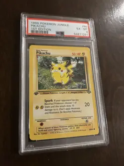 1999 Pokemon Jungle 1st Edition #60 - Pikachu PSA 6 - Image 1