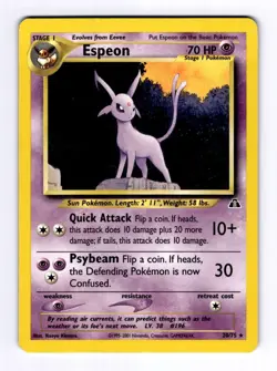 Espeon (20) Neo Discovery #20 (2001) Rare NM Pokemon - Image 1
