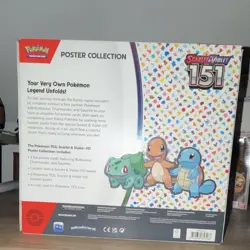 Pokemon Scarlet & Violet 151 Poster Collection Box Bulbasaur Charmander Squirtle - Image 2