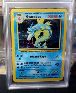 1999 Pokemon Base Set Gyarados Holo #6 PSA 9 Mint - Image 3