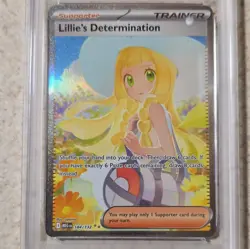 POKEMON 2025 LILLIE’S DETERMINATION SPECIAL ILLUSTRATION RARE 184/132 PSA 10 - Image 2