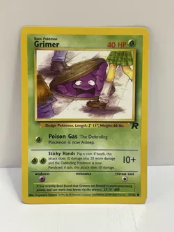 Pokemon WOTC TCG Vintage Grimer 57/82 Team Rocket Regular LP - Image 1