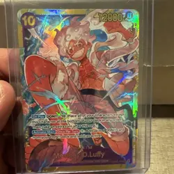 ONE PIECE TCG MONKEY D. LUFFY GEAR 5 SECRET RARE OP05-119 NEAR MINT ENGLISH CARD - Image 1