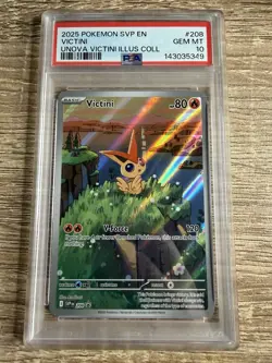 Victini 208 Sv: Scarlet & Violet Promo Cards Holo Psa 10 Gem Mint - Image 1