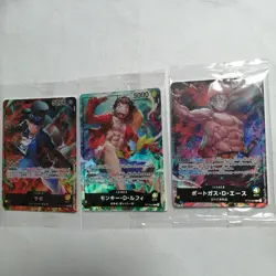 One Piece Card Game / 7-Eleven 7-Eleven One Piece Cards: Ace, Luffy, Sabo - Image 1