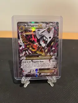 Pokemon TCG Mega M Aggron EX 94/160 XY Primal Clash Ultra Rare Holo Card MP - Image 1