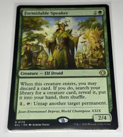 Magic: The Gathering Formidable Speaker Creature Green Card #0176 2/4 - Image 1